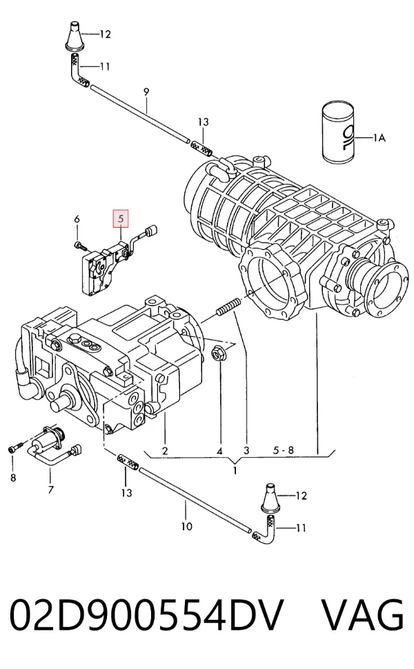 Блок управления муфты Haldex 02D900554DV VAG