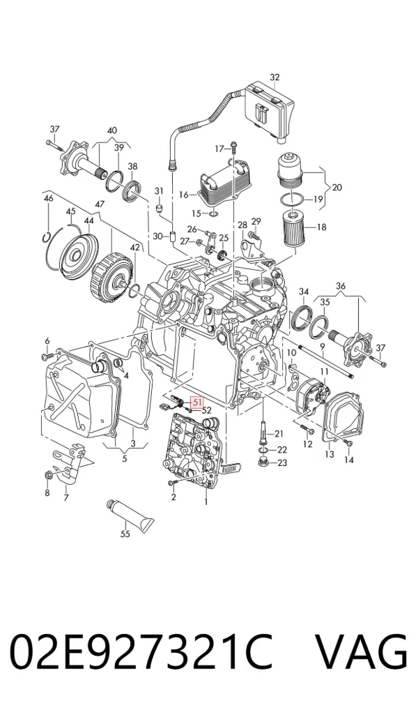 Датчик скорости 02E927321C VAG