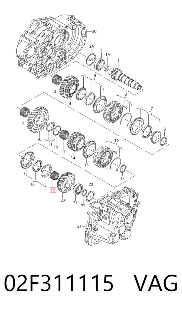 Подшипник КПП Volkswagen Transporter T6
