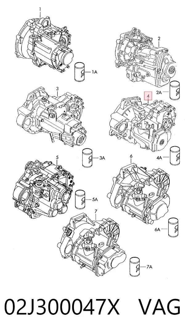 КПП 02J300047X VAG