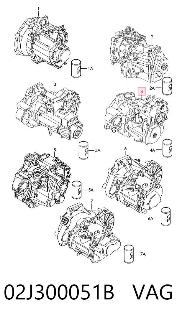 КПП 02J300051B VAG