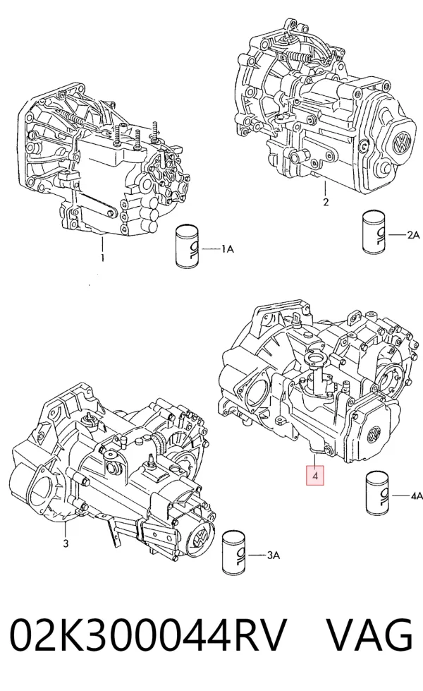 КПП 02K300044RV VAG
