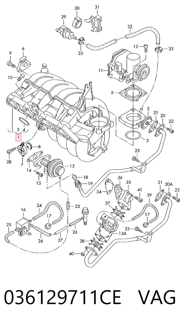 Впускной коллектор Volkswagen Bora 1J2