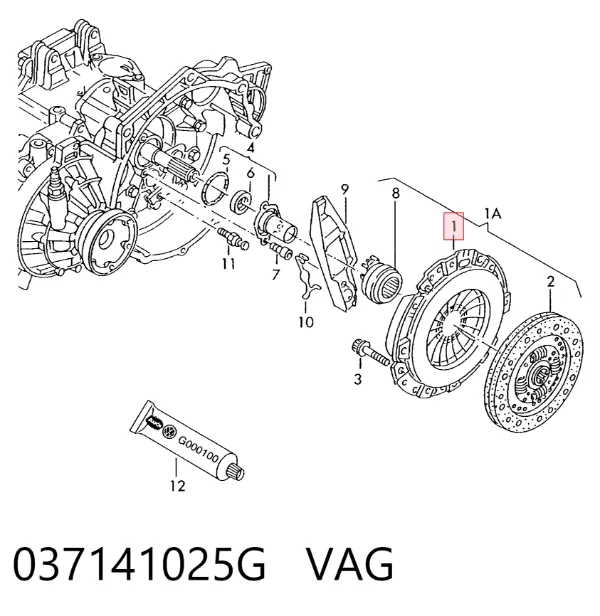 Корзина сцепления 037141025G VAG