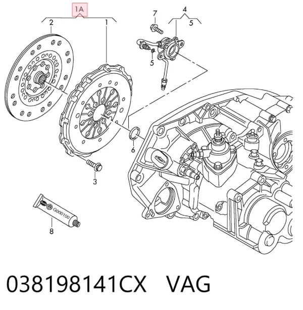 Сцепление 038198141CX VAG