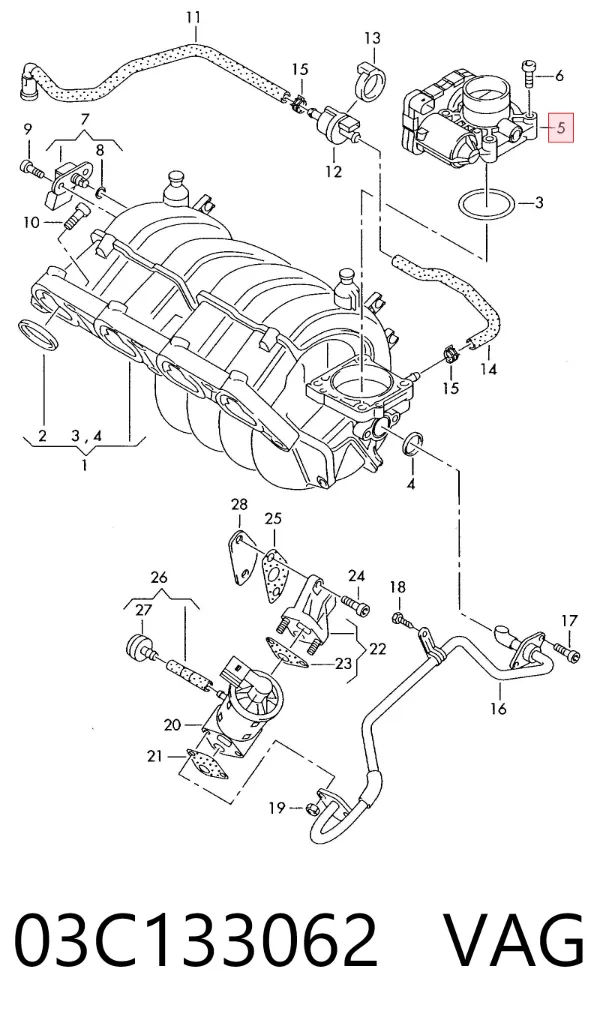 Дроссельная заслонка TB44SMV2 Magneti Marelli