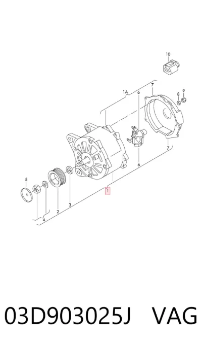 Генератор VAG 03D903025J