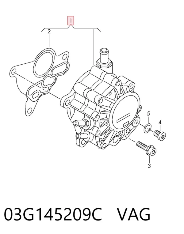 Тандемный топливный насос 03G145209C VAG