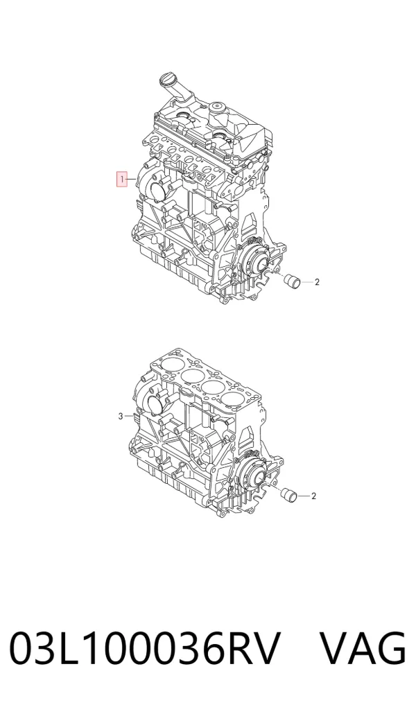 Двигатель 03L100036RV VAG