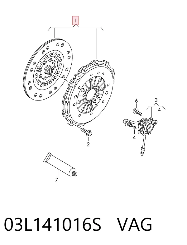 Сцепление 03L141016S VAG