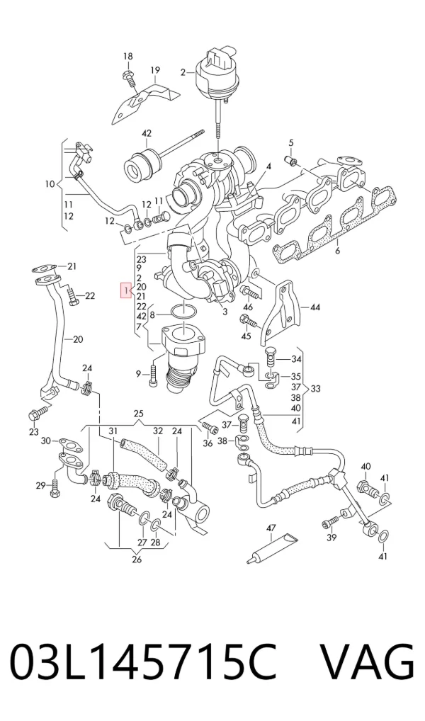 Турбина 03L145715C VAG