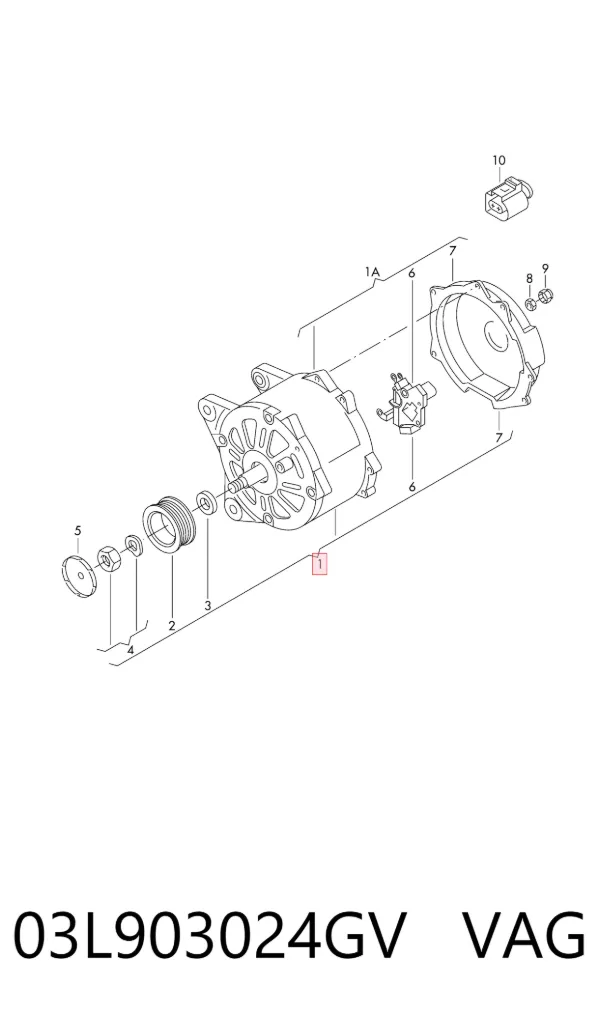 Генератор 03L903024GV VAG