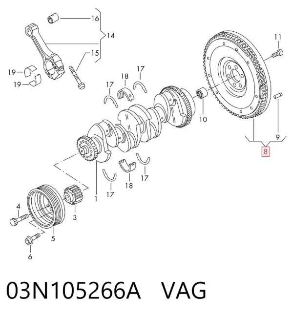 Маховик 03N105266A VAG