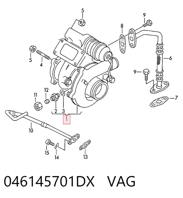 Турбина 046145701DX VAG