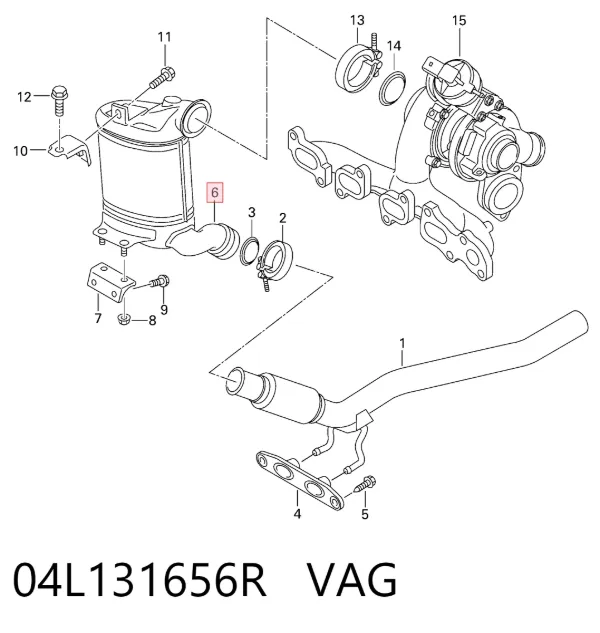 Сажевый фильтр Audi A3 8VS, 8VM