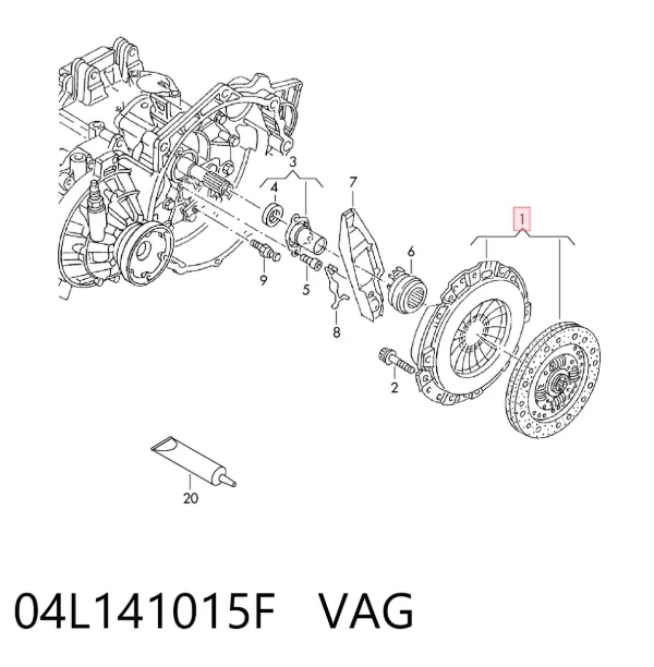 Сцепление 04L141015F VAG