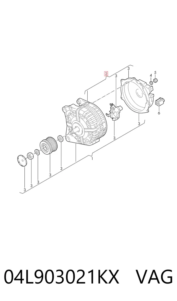 Генератор 04L903021KX VAG
