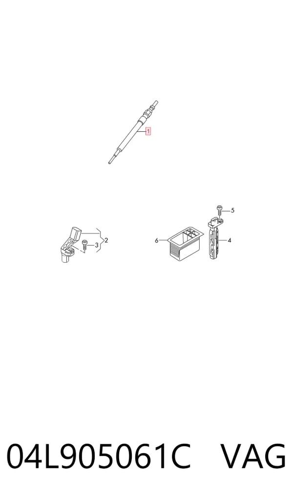 Свечи накала 04L905061C VAG