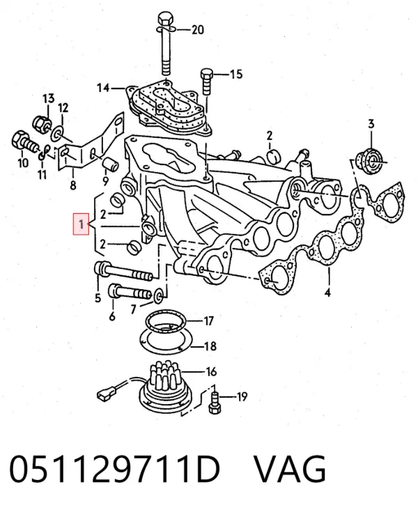 Впускной коллектор Volkswagen Golf III