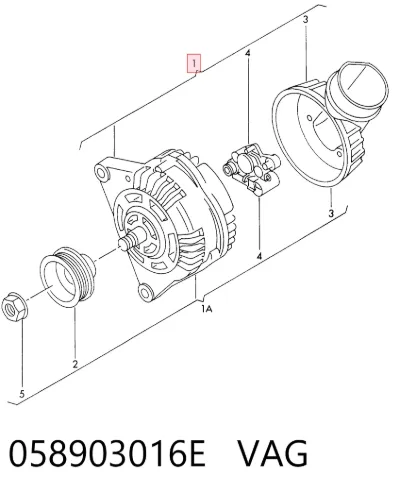 Генератор VAG 058903016E