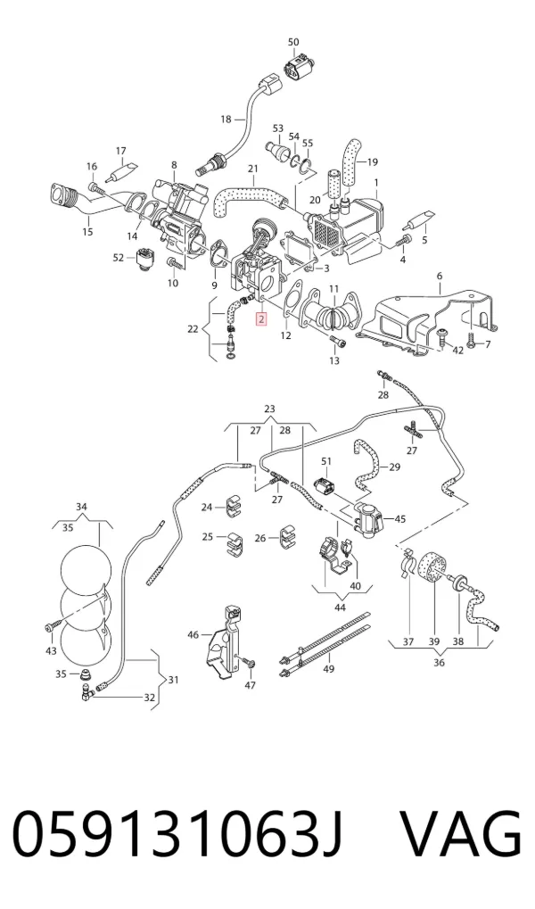 Регулирующая заслонка EGR 30131028 AND