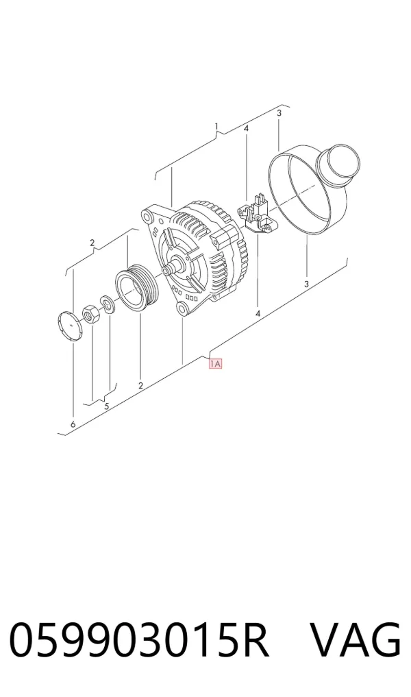 Генератор 059903015R VAG