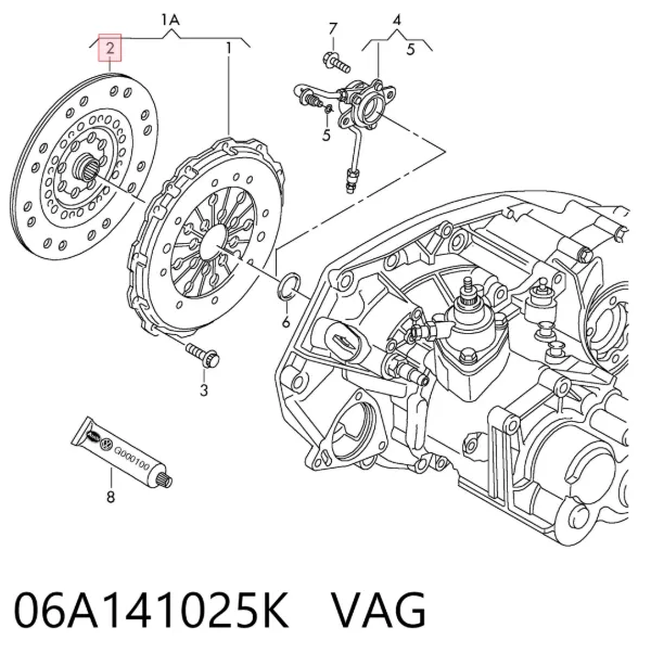 Корзина сцепления 06A141025K VAG