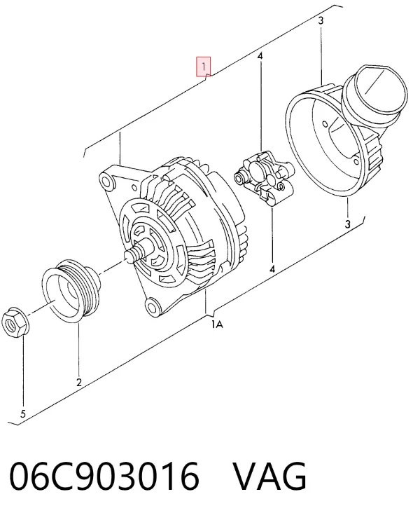 Генератор 06C903016 VAG