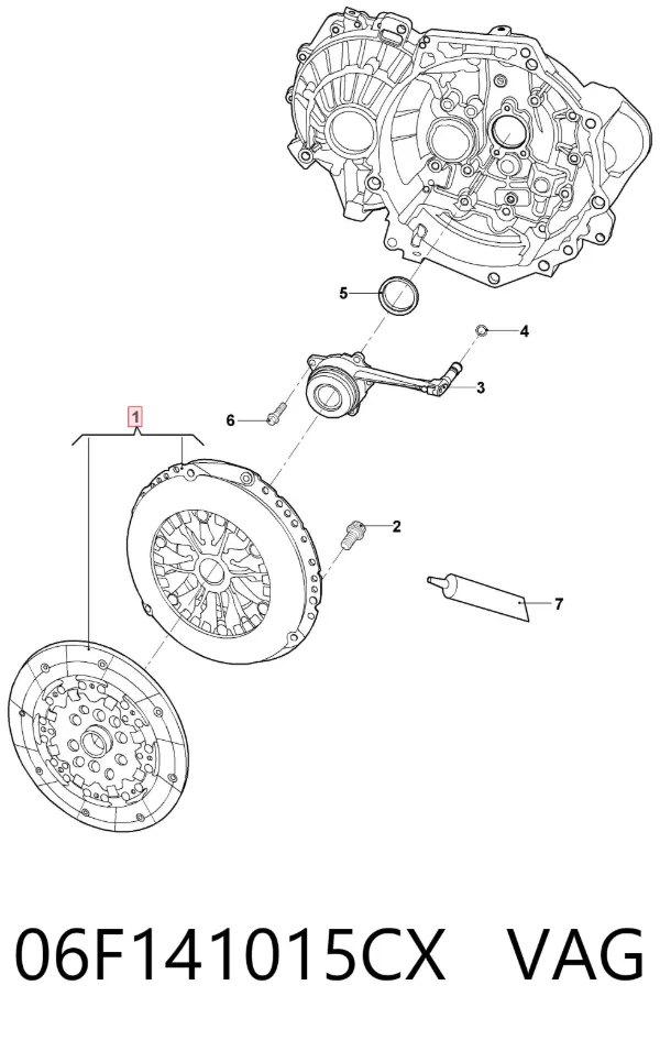 Сцепление 06F141015CX VAG