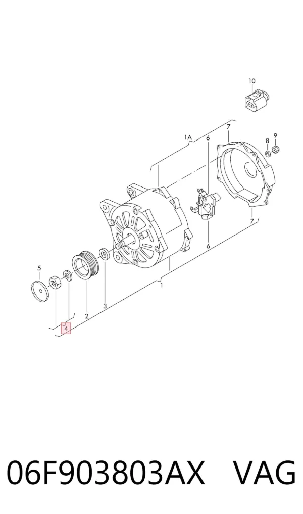 Реле генератора 06F903803AX VAG