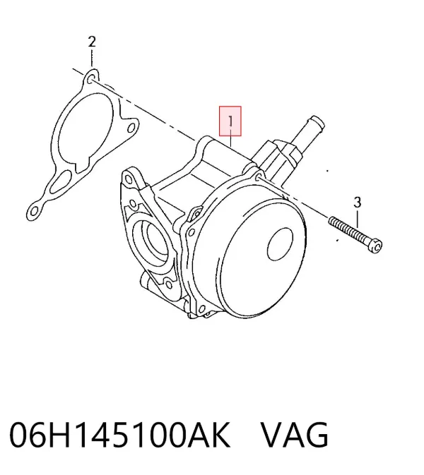 Вакуумный насос 06H145100AK VAG