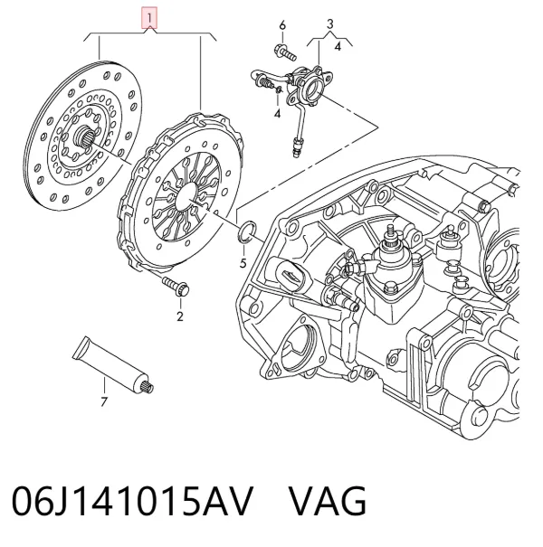 Сцепление 06J141015AV VAG