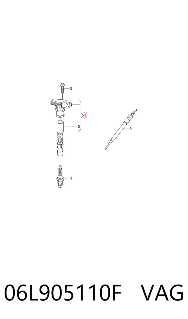 Катушка зажигания 06L905110F VAG