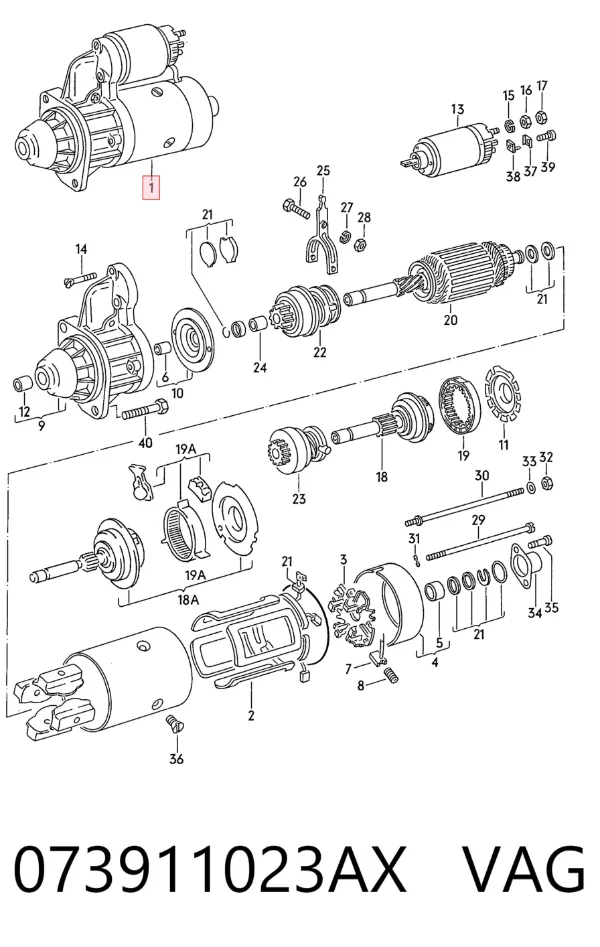 Стартер CS300 Jurid/Bendix