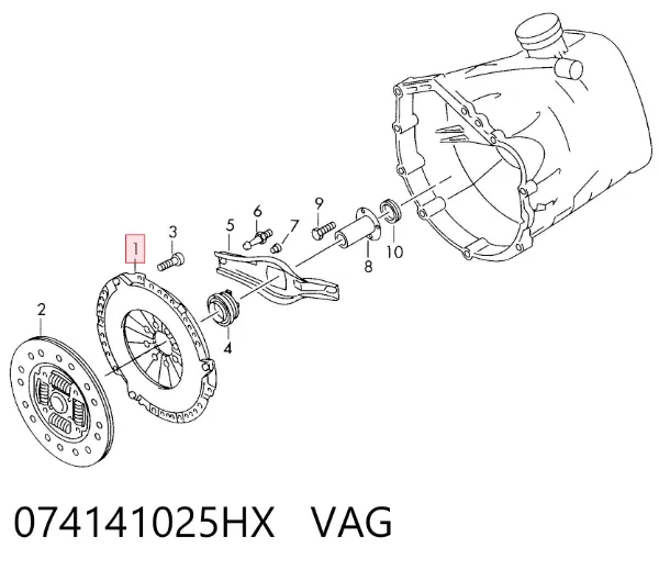 Корзина сцепления 074141025HX VAG