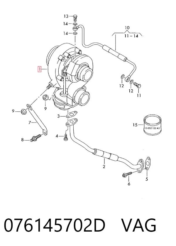 Турбина 076145702D VAG