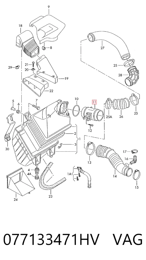 ДМРВ 077133471HV VAG