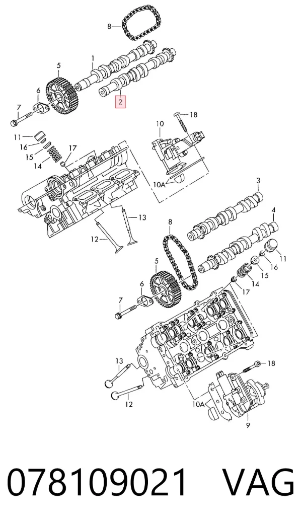 Распредвал CS0535 BGA
