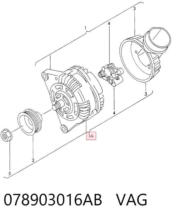 Генератор 078903016AB VAG
