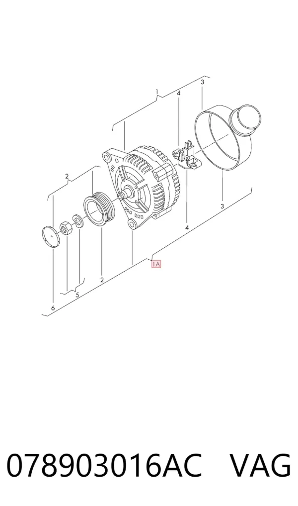 Генератор 078903016AC VAG