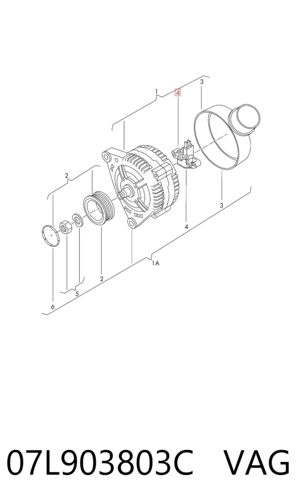 Реле генератора 07L903803C VAG