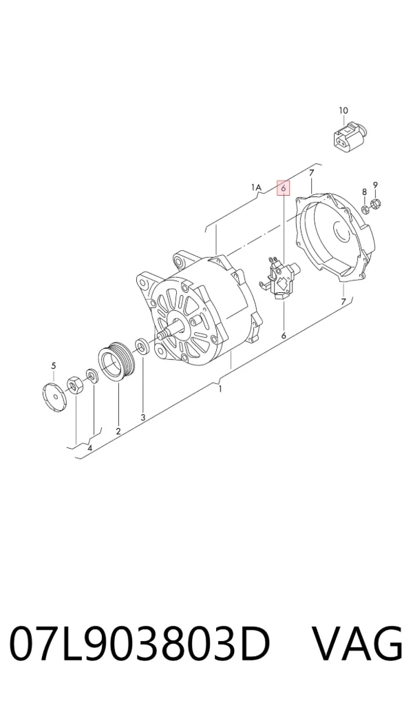 Реле генератора 07L903803D VAG