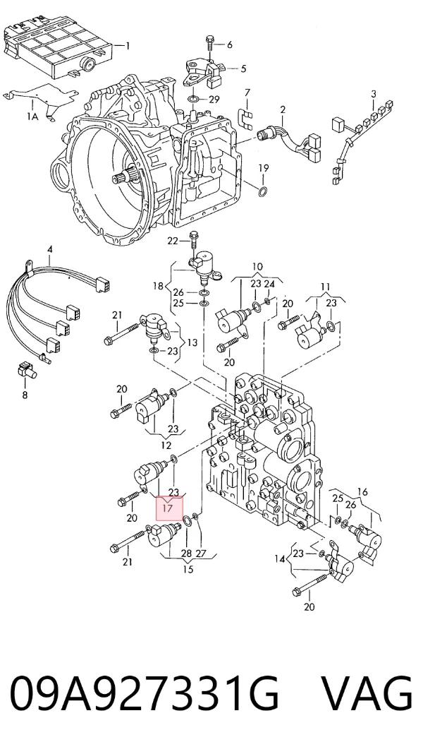 Соленоид АКПП 09A927331G VAG