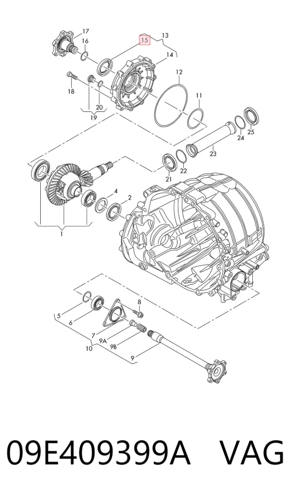 Правый сальник полуоси 734319645 ZF Parts