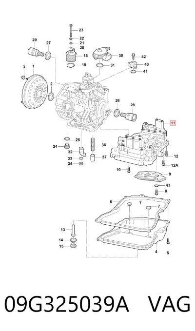 Гидроблок АКПП VAG 09G325039A