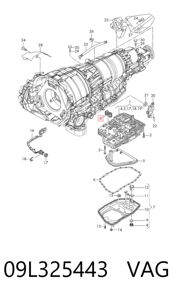 Прокладка гидроблока АКПП 501216014 ZF Parts