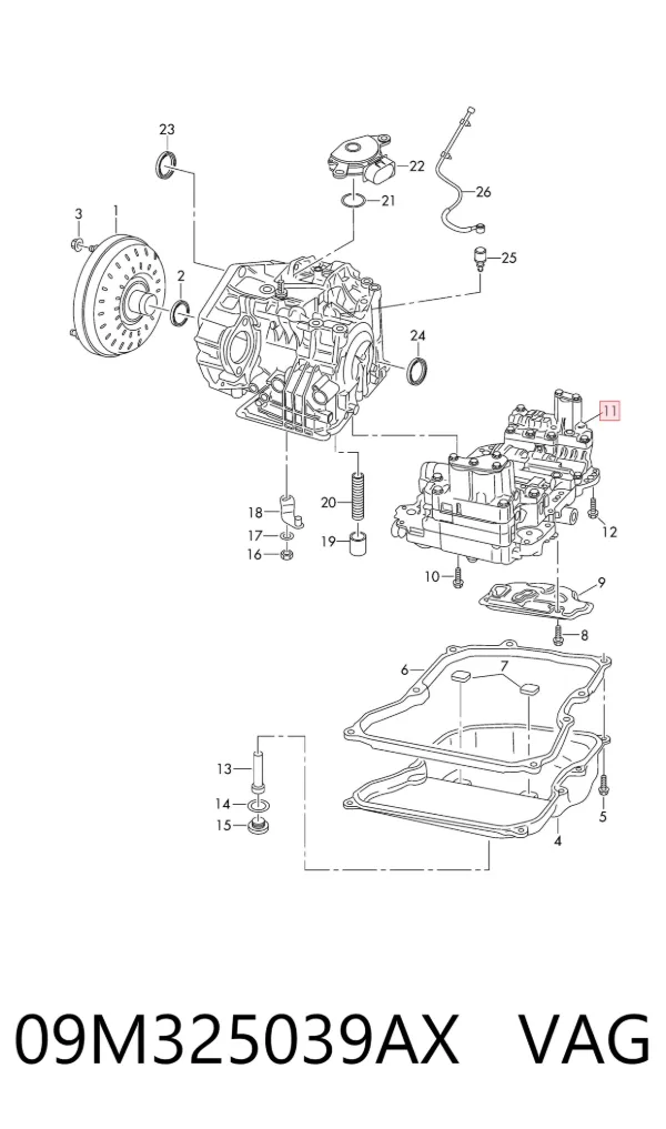Соленоид АКПП 09M325039AX VAG