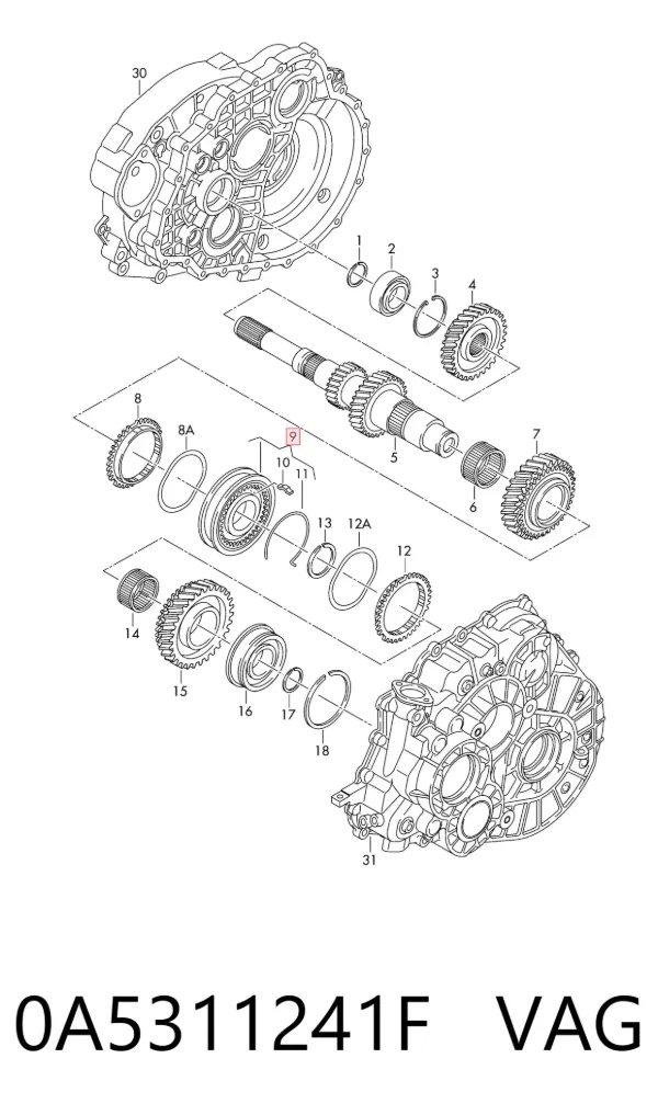 Синхронизатор 5/6-й передачи 0A5311241F VAG
