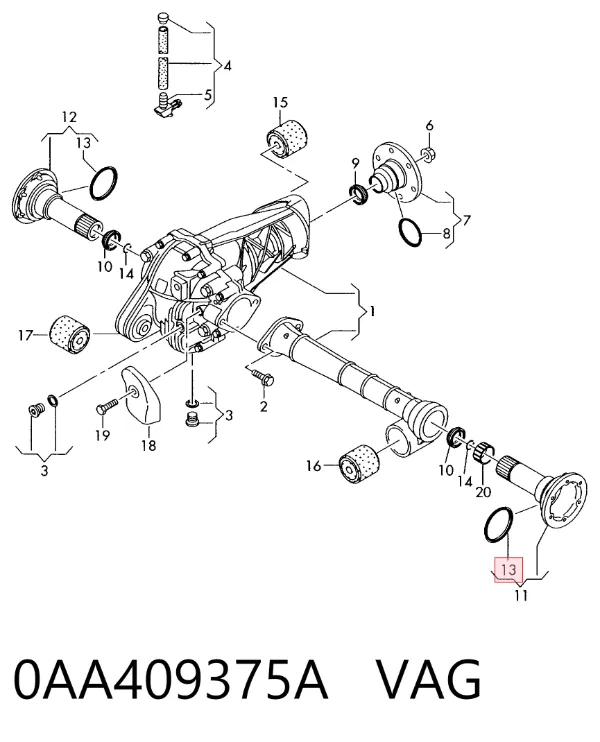 0AA409375A VAG