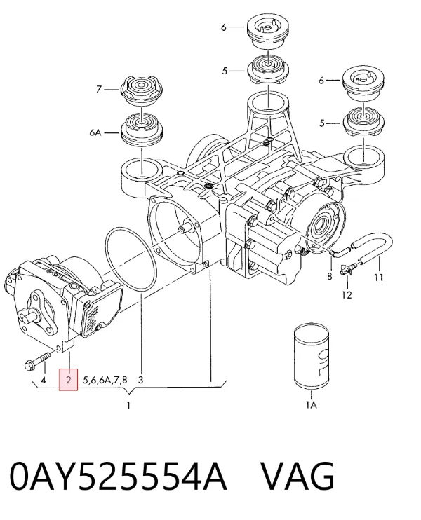 Муфта Haldex 0AY525554A VAG